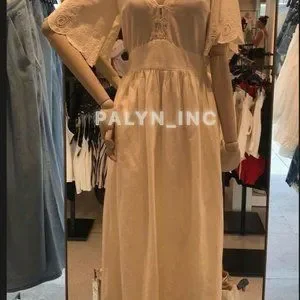 Zara | Dresses | Zara Embroidered Midi Romantic Dress 88159